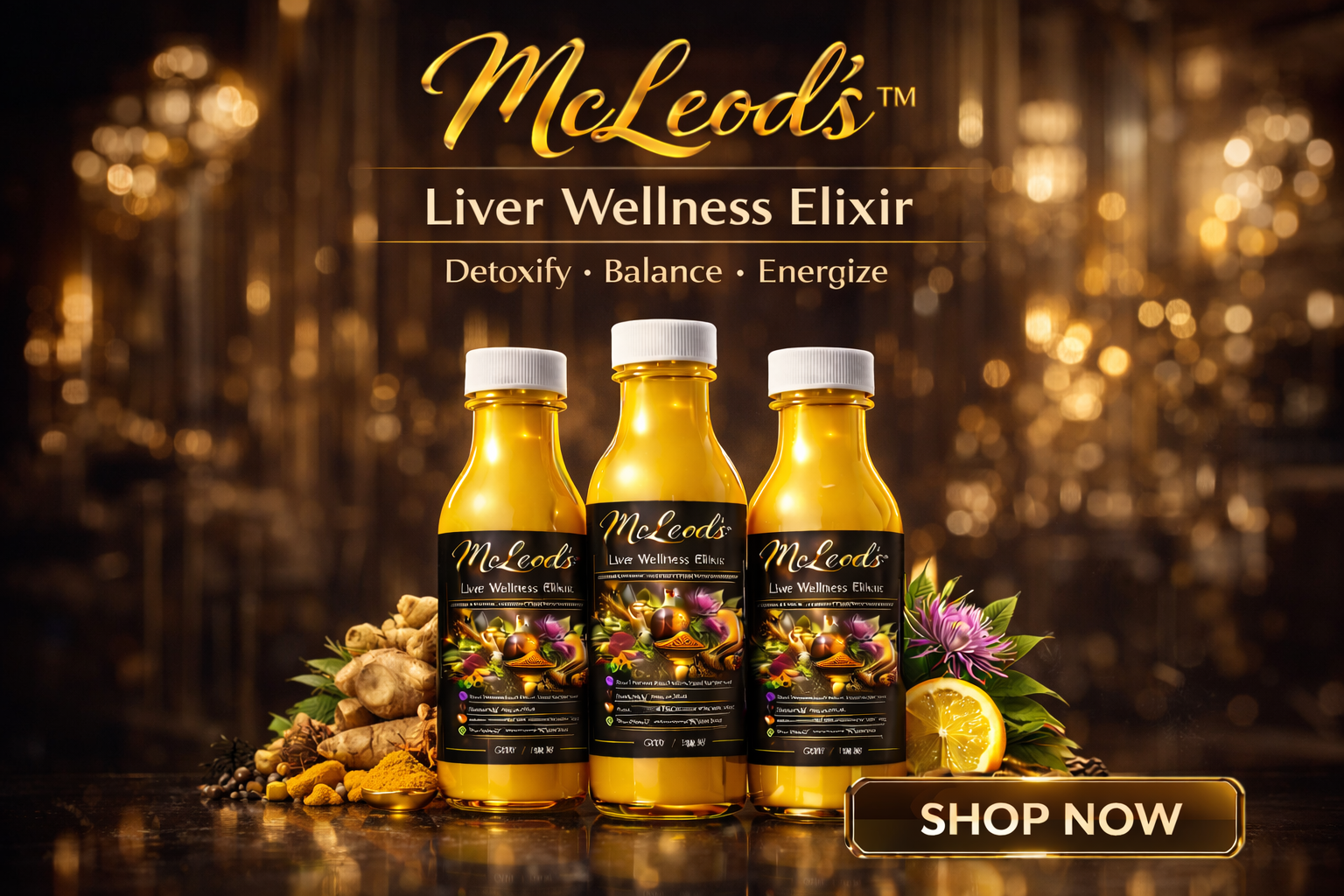 MCLEOD'S ™ Liver Wellness Elixir with Organic Coconut Nectar